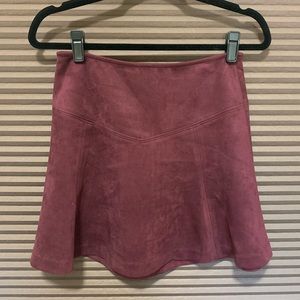 Velvet Burgundy Mini Skirt